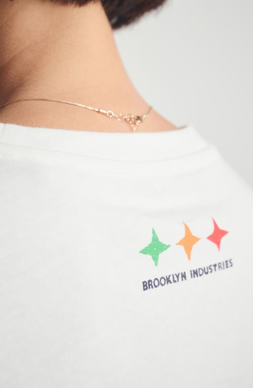 Brooklyn Industries Live Work Create Graphic T-shirt In White