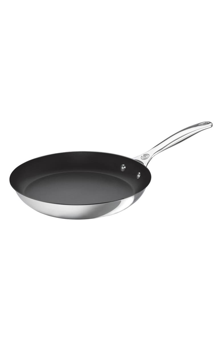 Le Creuset 10-Inch Nonstick Stainless Steel Fry Pan, Main, color, Silver
