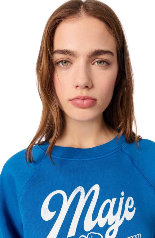 Shop Maje Paris Sweater In Blue