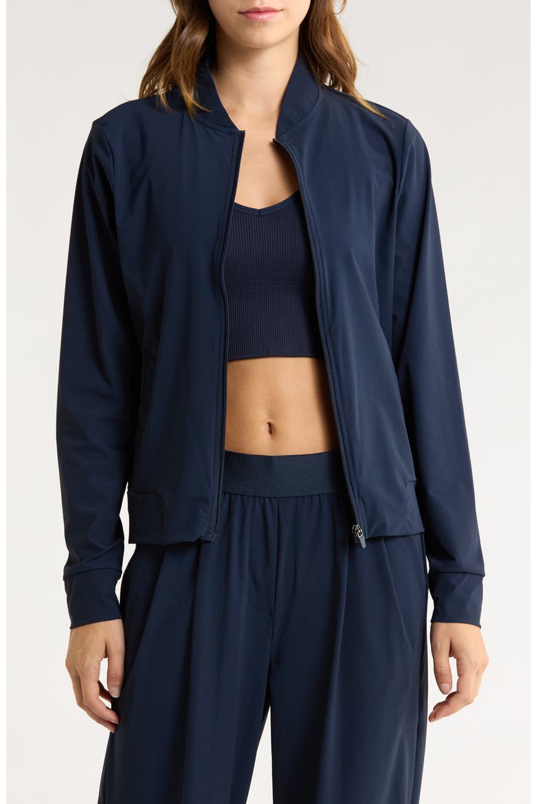 Warp X Intown Bomber Jacket, Main, color, TRUE NAVY