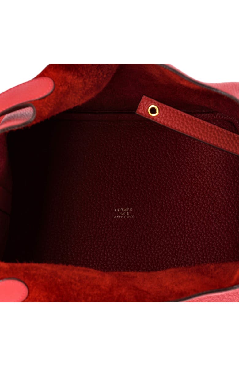 Pre-Owned Hermes Picotin Lock Bag Clemence MM, Alternate, color, Rouge Casaque