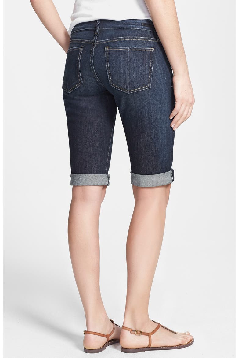 Roll-Up Denim Bermuda Shorts, Alternate, color, WISE
