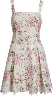 Lucy Paris Amiri Lace Cutout Minidress