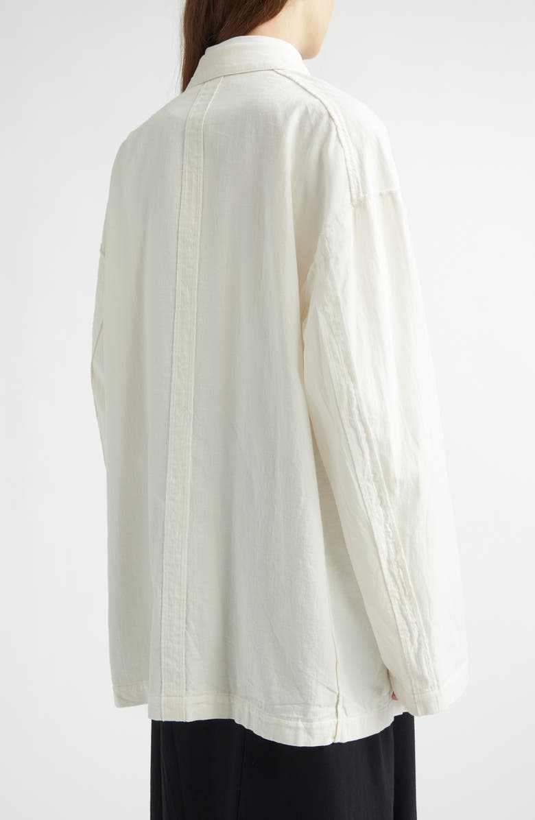 Undercover Cotton & Cashmere Jacket, Alternate, color, Ivory