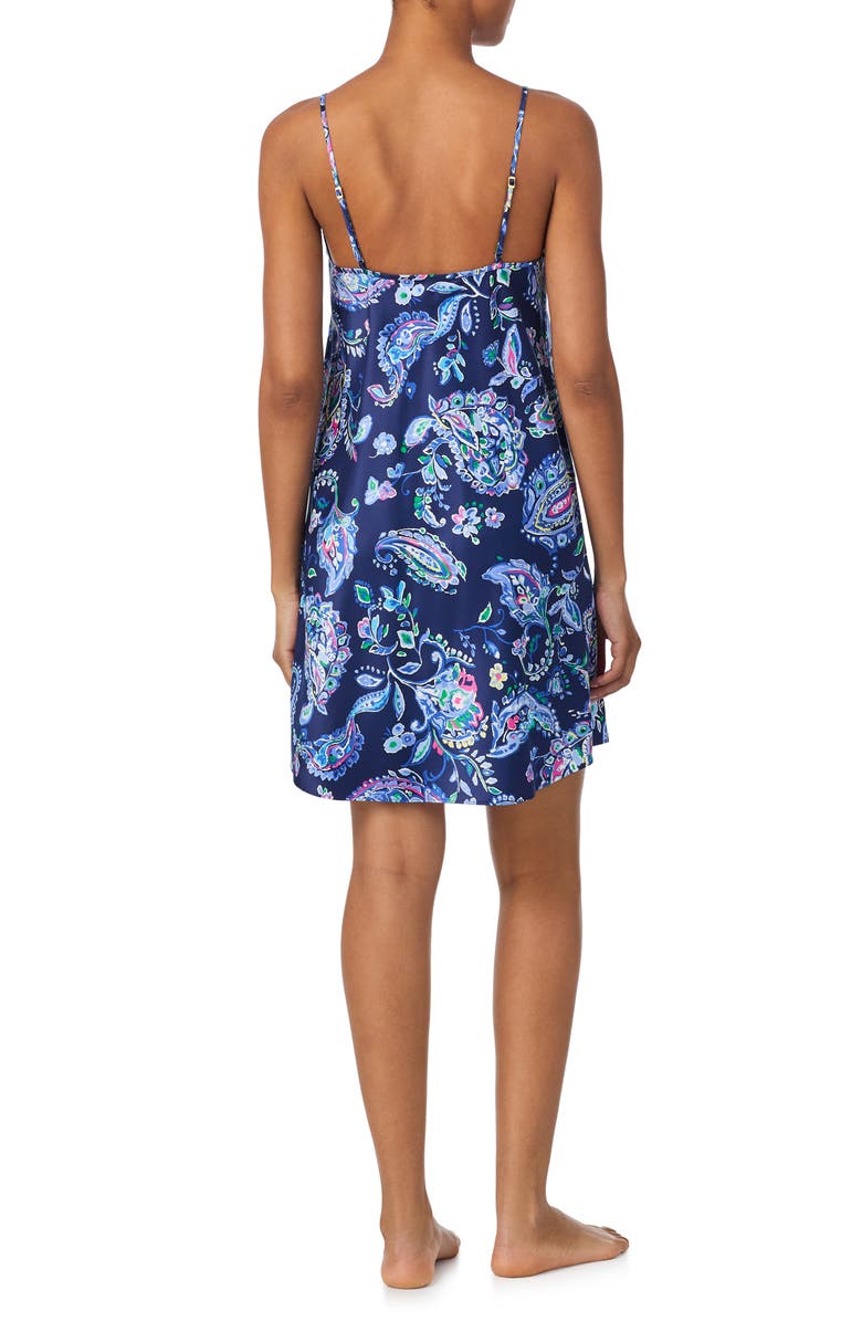 Lauren Ralph Lauren Paisley Nightgown, Alternate, color, Blue Paisley