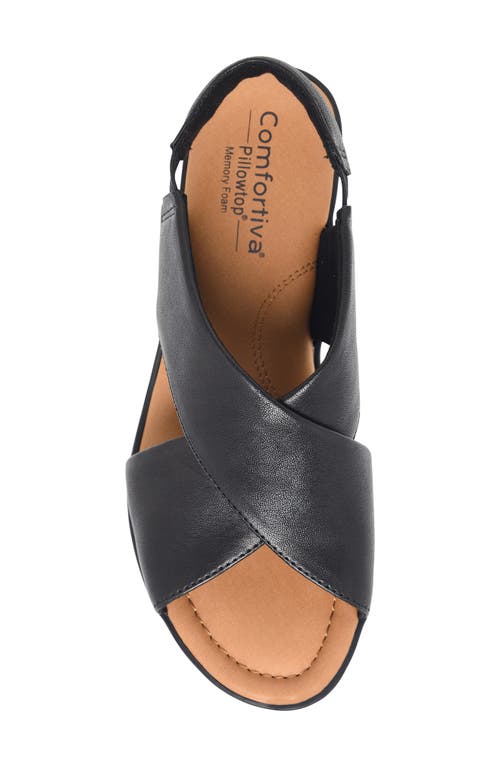 Comfortiva Emilee Slingback Sandal In Black