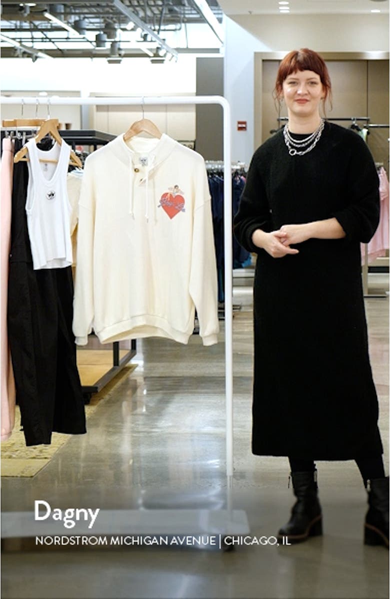 On the Edge Waffle Knit Graphic Henley, sales video thumbnail