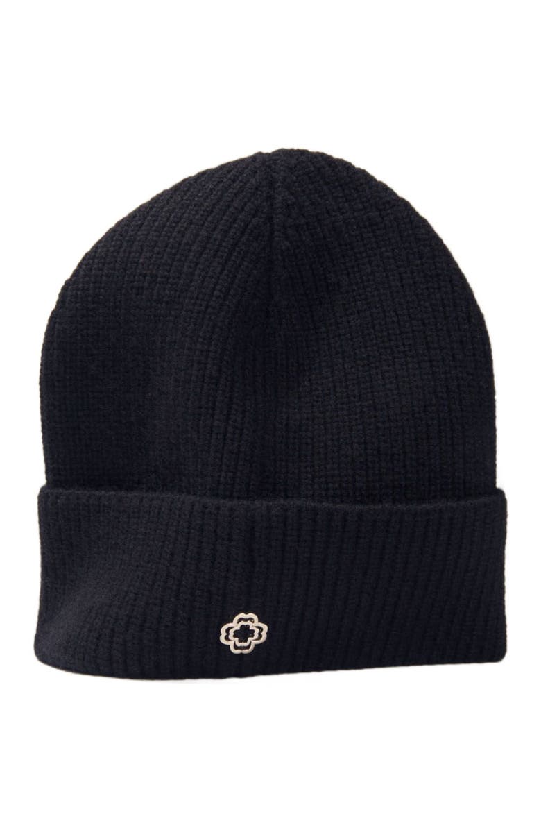 maje Wool and cashmere hat, Alternate, color, Black