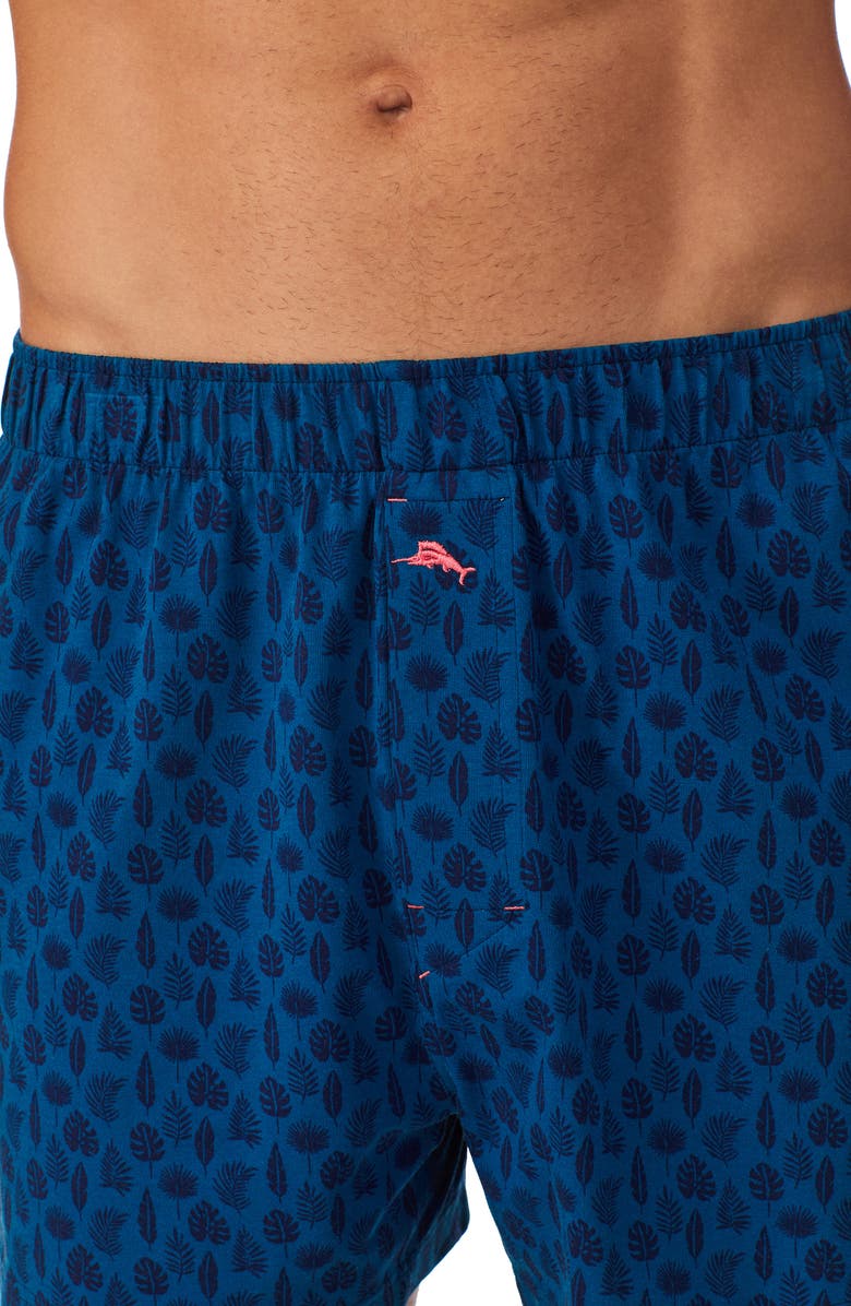 Tommy Bahama Cotton Lounge Boxer Shorts, Alternate, color, Bl/ Novel