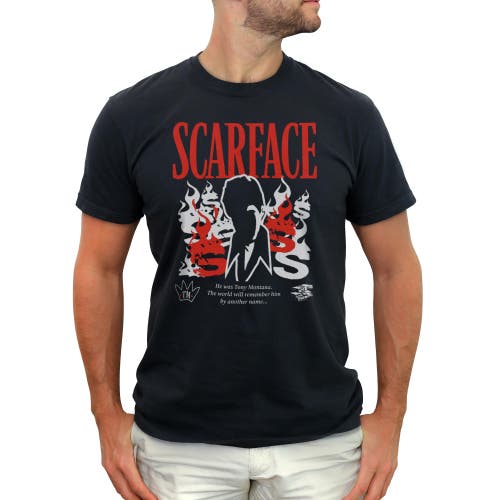 Scarface The World Will Remember Him Silhouette  Graphic T-shirt In Black