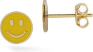 Ember Fine Jewelry Smiley Face Stud Earrings
