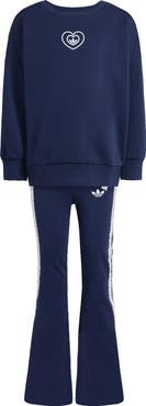 adidas x Disney Alice in Wonderland Kids' Crewneck Sweatshirt & Flare Leggings Set
