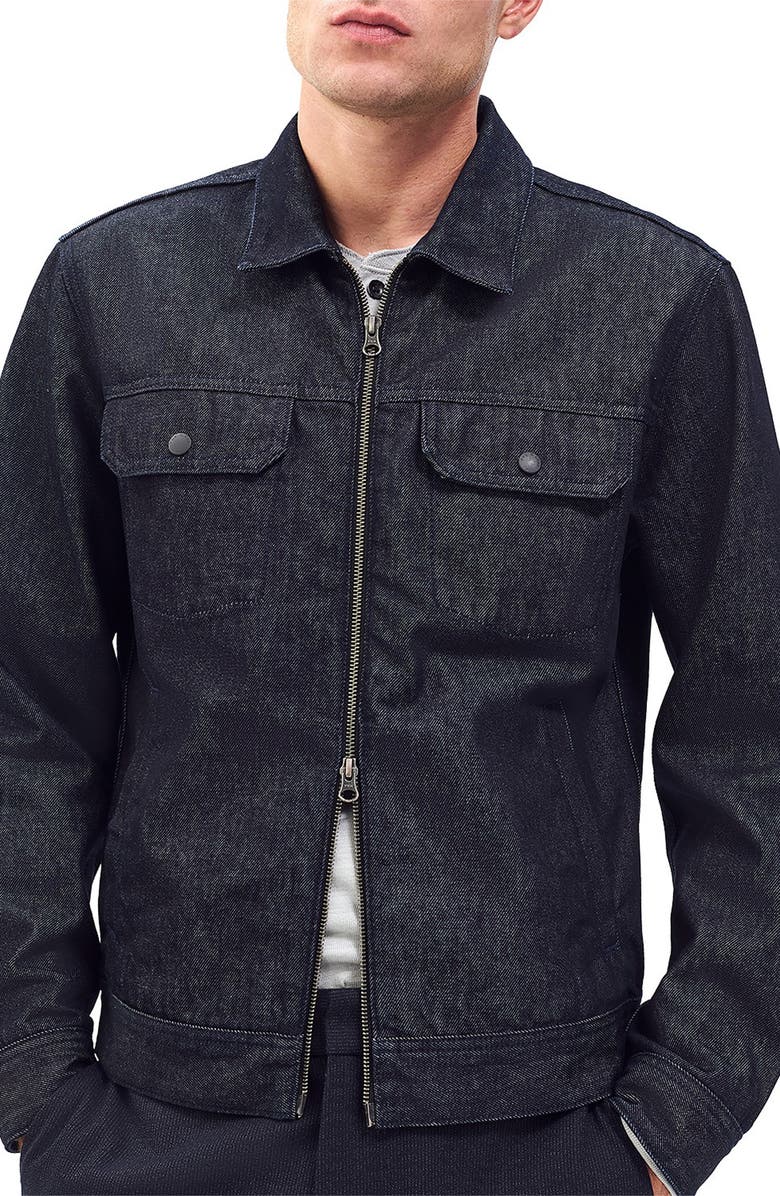 rag & bone Beau Denim Trucker Jacket, Main, color, Resin Rinse