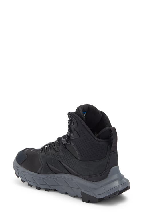 Hoka Anacapa Mid Gore-tex® Waterproof Hiking Shoe In Black/black