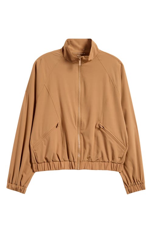 Travismathew Travel Dary Zip Jacket In Chestnut