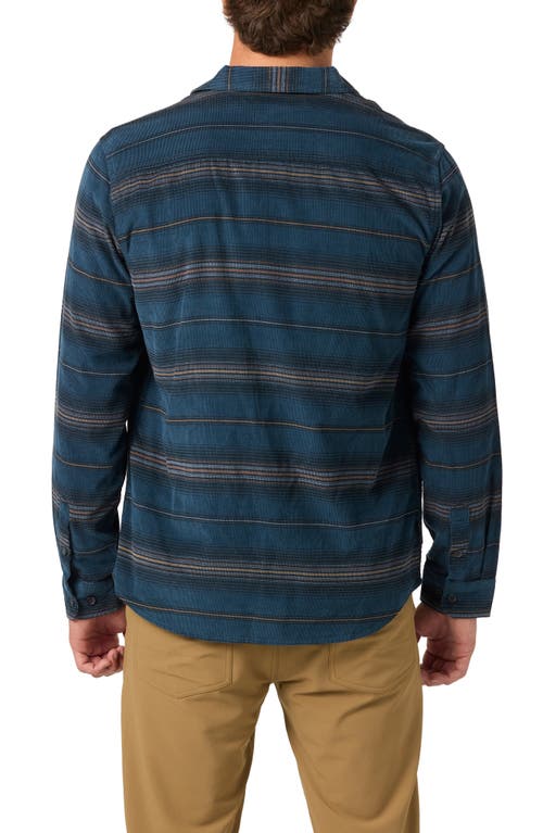 O'neill Caruso Stripe Corduroy Button-up Shirt In Blue