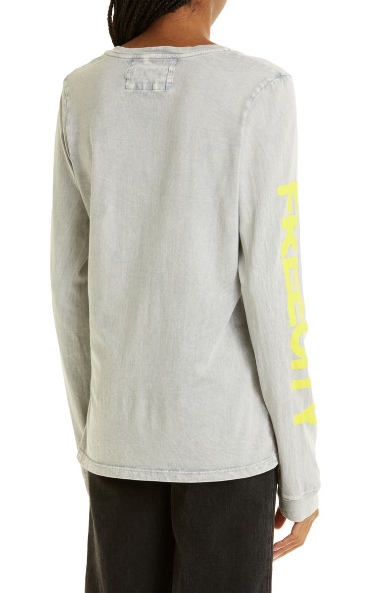 FREECITY Logo Long Sleeve Cotton Graphic Tee, Alternate, color,