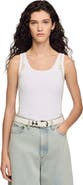SANDRO Vest top with lace detail