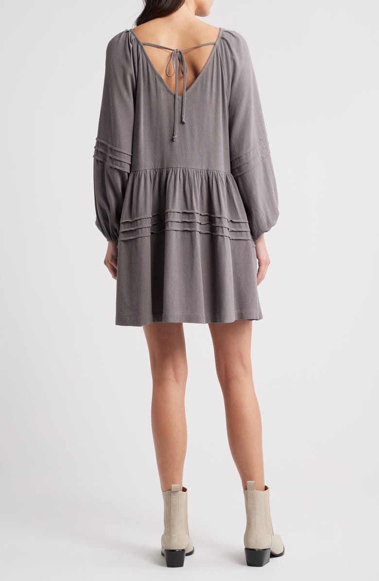 Treasure & Bond Pintuck Long Sleeve Minidress, Alternate, color,