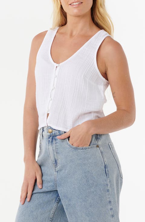 Premium Surf Cotton Crop Tank