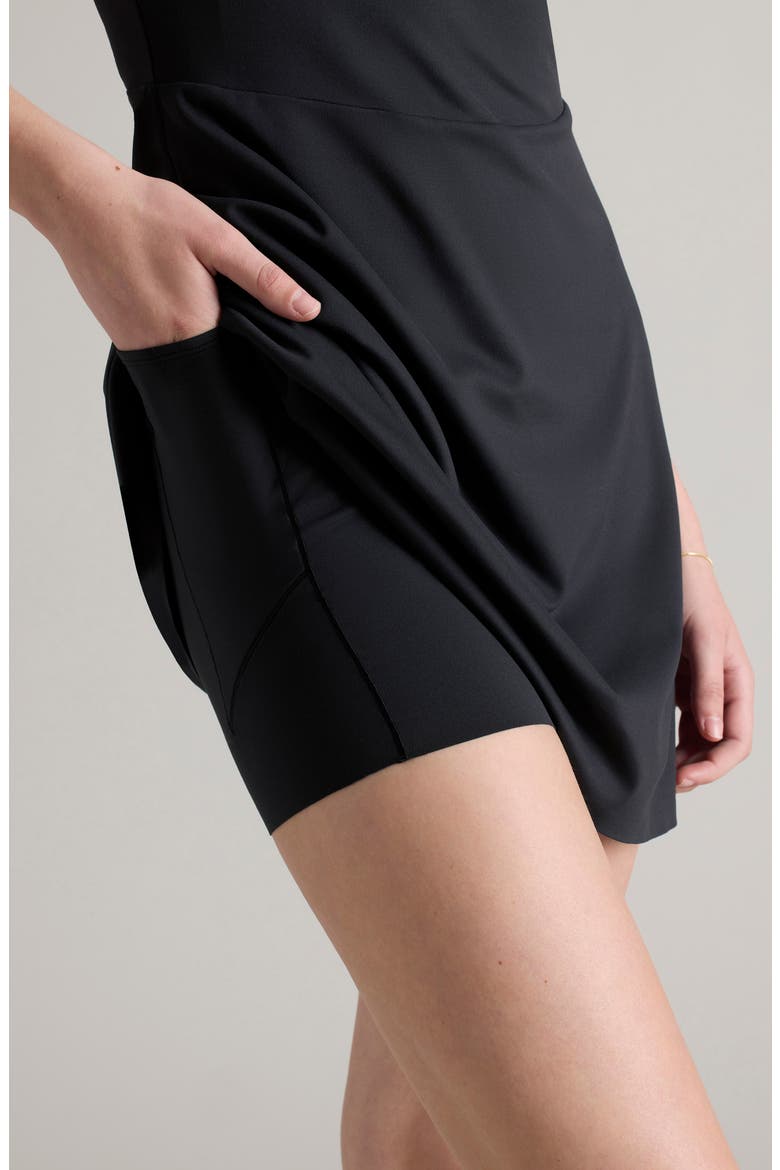 Course to Court Sport Dress, Alternate, color, BLACK