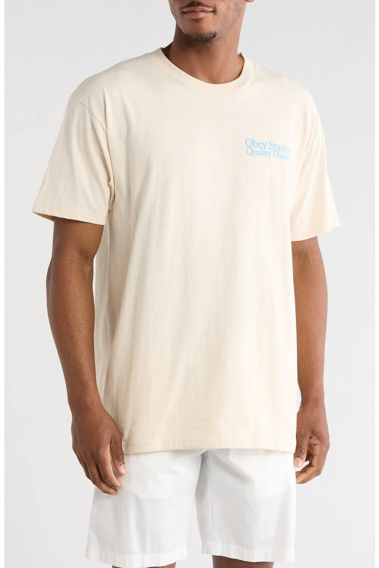 Quality Dissent Graphic T-Shirt, Main, color, CREAM