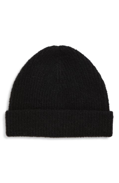 Bouclé Ribbed Beanie