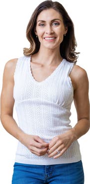 Hope & Henry Womens' Empire Sweater Tank