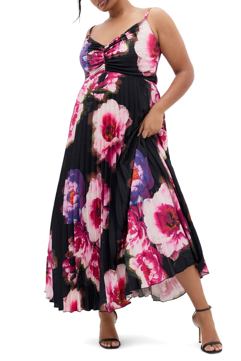 Ariana Maxi Dress, Main, color, PINK GARDEN GALA
