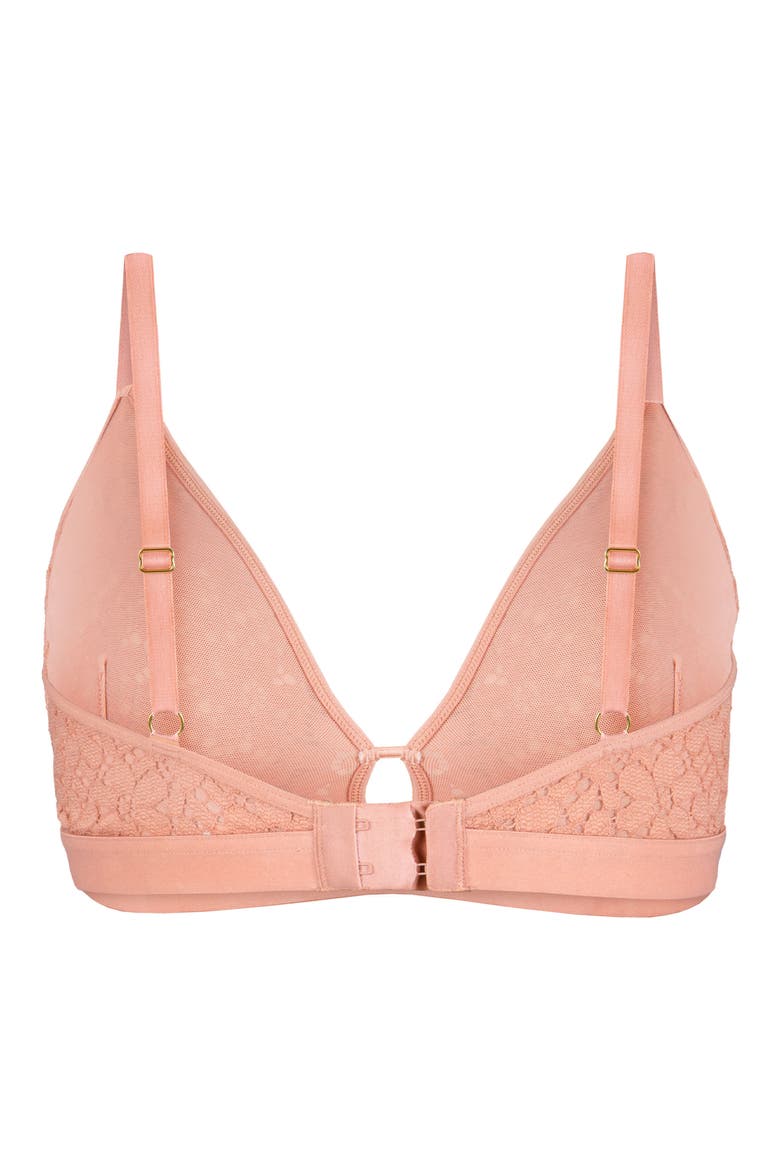 The Floral Lace Busty Bralette, Alternate, color, SHELL PINK