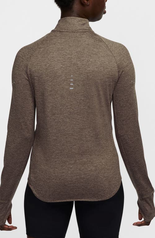 Nike Swift Dri-fit Uv Half Zip Running Top In Black