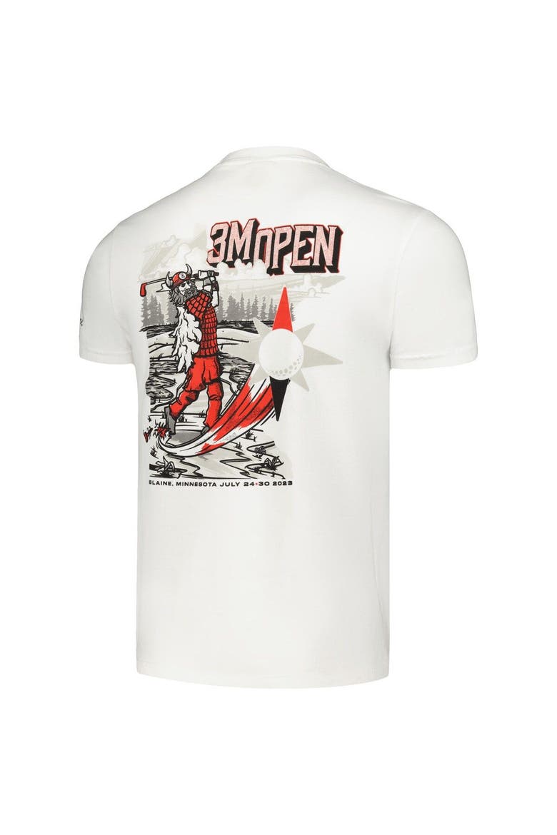 Men's Barstool Golf White 3M Open T-Shirt, Alternate, color, White