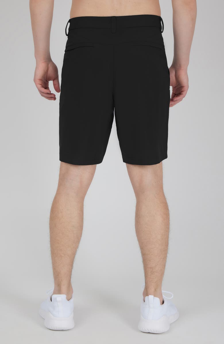 90 DEGREE BY REFLEX Warp Hillcrest 8-Inch Shorts, Alternate, color, Black