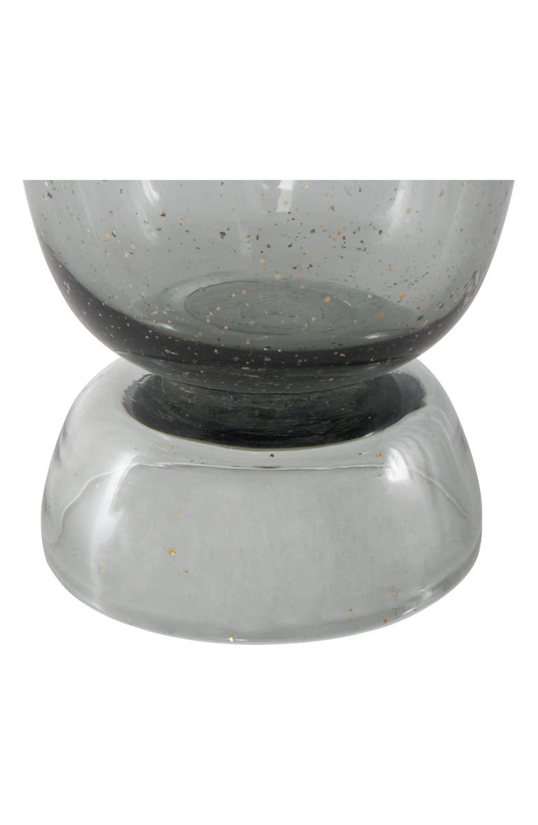 VIVIAN LUNE HOME Fluted Glass Vase, Alternate, color, Black