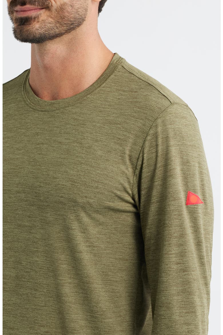 Airtex Performance Long Sleeve T-Shirt, Alternate, color, HEATHER BURNT OLIVE