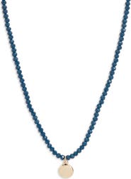 Nordstrom Beaded Charm Pendant Necklace