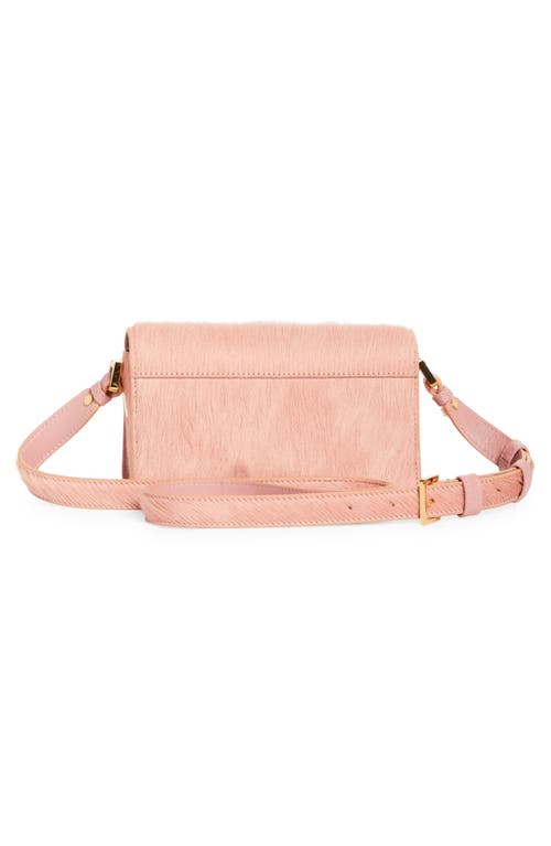 Marni Mini Trunkaroo Genuine Calf Hair Shoulder Bag In Pink