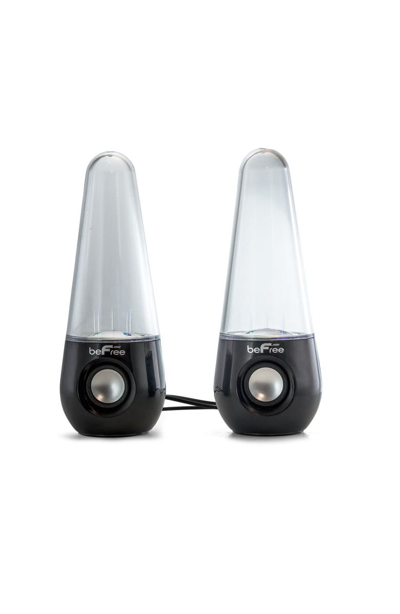 Befree Sound Bluetooth LED Dancing Water Multimedia Speakers, Alternate, color, Black