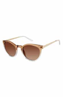 Isaac Mizrahi New York 52mm Round Sunglasses