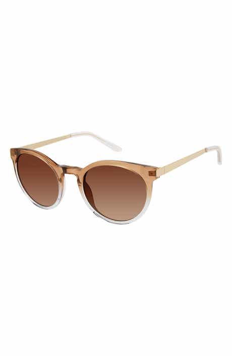 Isaac Mizrahi New York 52mm Round Sunglasses