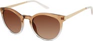 Isaac Mizrahi New York 52mm Round Sunglasses