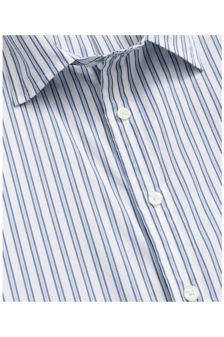 Performance Button-Up Shirt, Alternate, color, WHITESTRIPE