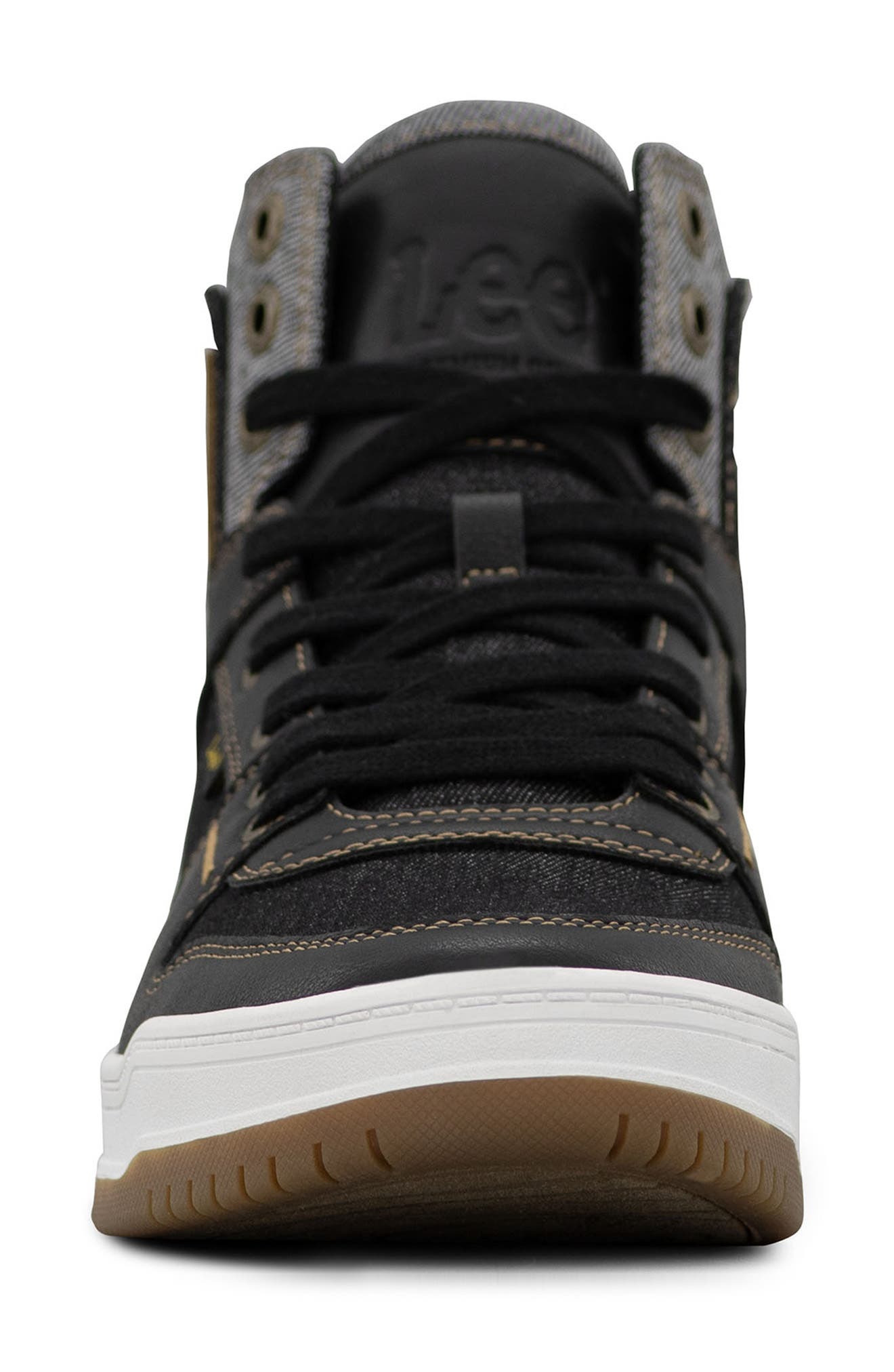 Lee Daybreaker High Top Sneaker, Alternate, color, Black Denim