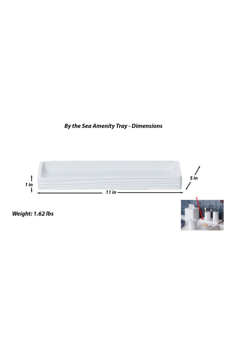 By The Sea 7-Piece Bath Accessory Set, Alternate, color, WHITE