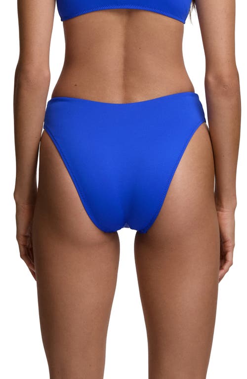 Polo Ralph Lauren Modern High Cut Bikini Bottoms In Blue