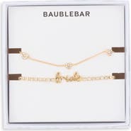 BaubleBar Bridal Era Set of 2 Slider Bracelets