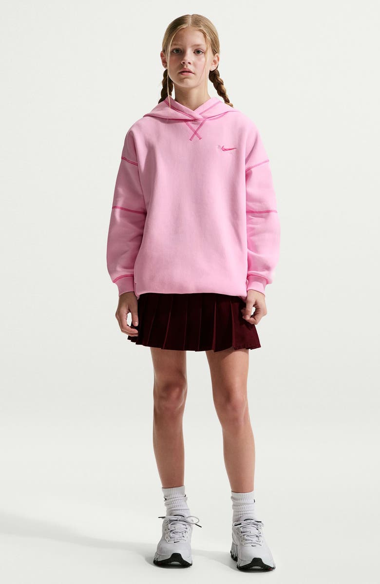 Nike Kids' Club Fleece Hoodie, Main, color, Pink Foam