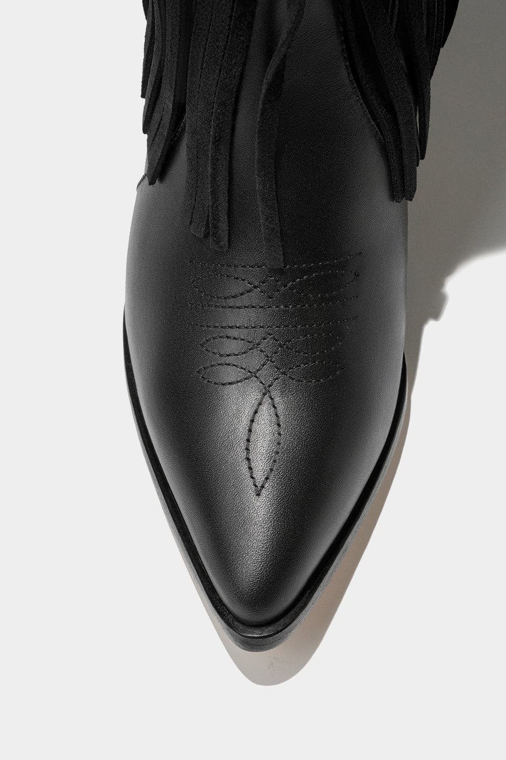 Dante Leather Fringe Boots Feelings, Alternate, color, Black