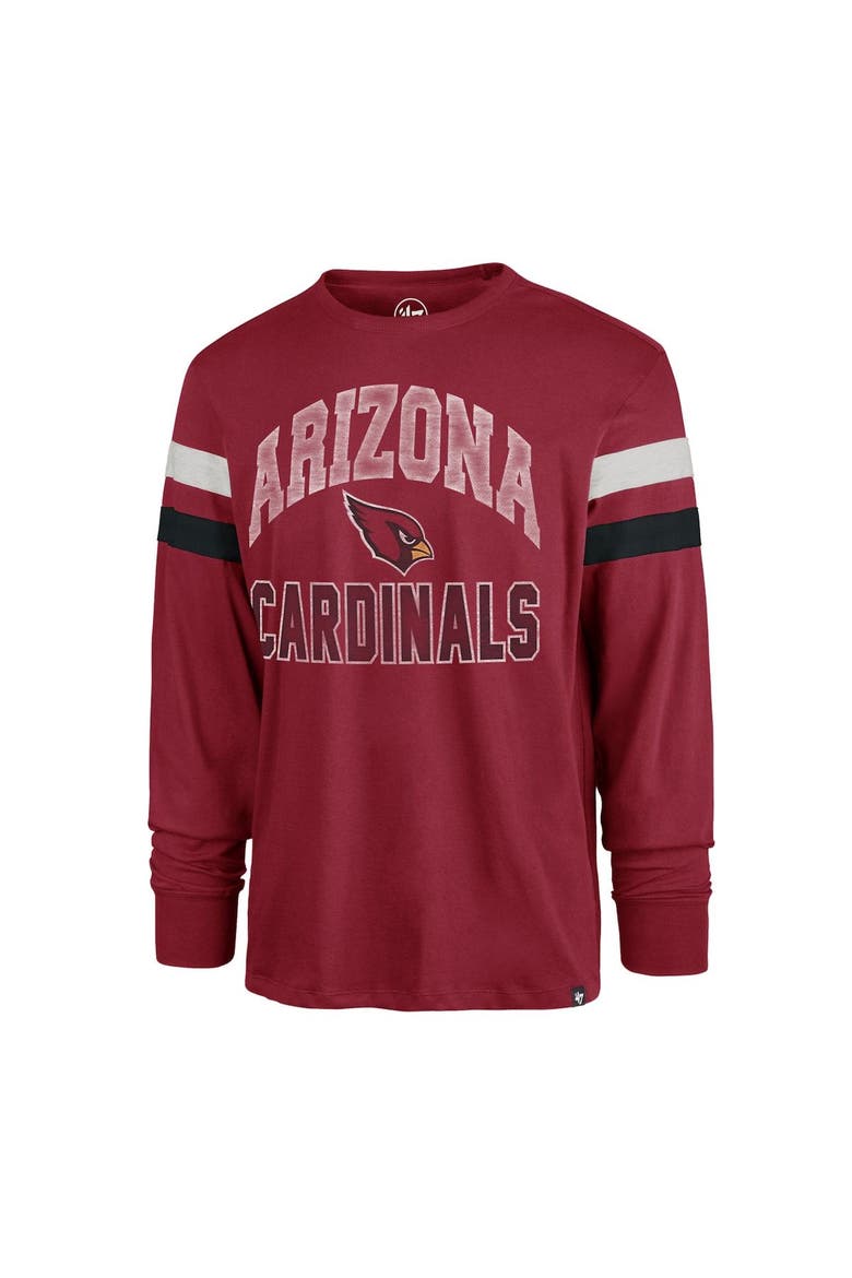 Men's '47 Cardinal Arizona Cardinals Irving Long Sleeve T-Shirt, Alternate, color, Cardinal
