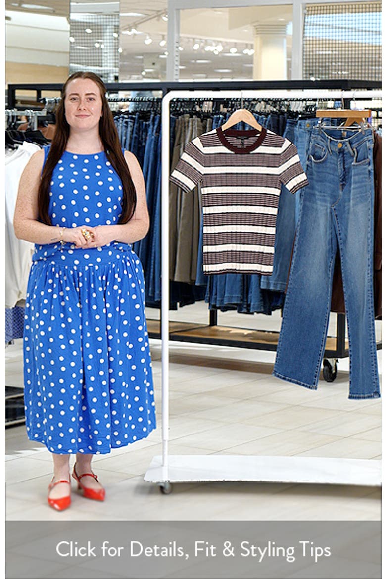 Ellen Stripe Short Sleeve Sweater video